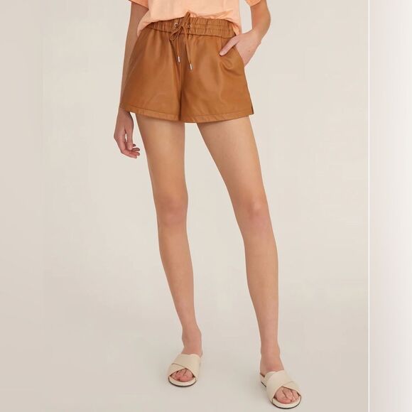 Marissa Webb Baxter Leather Boxer Short NWT size 2 - Picture 1 of 10